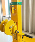 Close-up of the pulley system on the Badass Sturdy Manual Telescopic Mast For Weather Monitoring And Anemometer Setup.