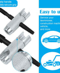 Heavy Duty Grease Zerk Fitting Tool Kit 2pc Set With 80 Replacement Fittings, knurled handles for secure grip and easy use.