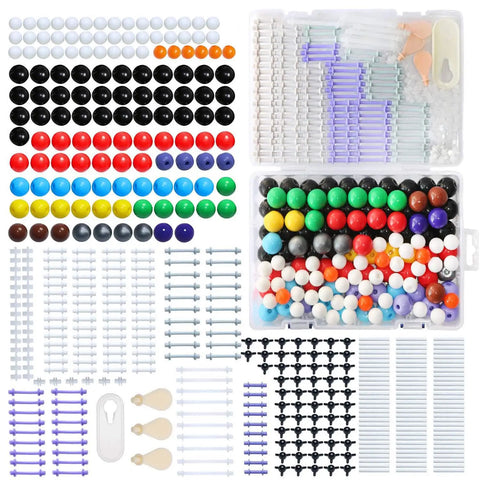 Chemistry Molecular Model Kit For Students And Teachers, 444 Pieces Including 136 Atoms And 158 Bonds, Fullerene Set displayed