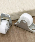 Heavy Duty Rubber Furniture Casters That Roll Like Butter With Reliable Grip crafted with white rubber wheels and steel mounts.