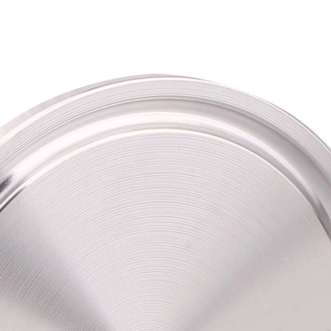 DERNORD sanitary end cap for Tri-Clamp ferrule, stainless steel 304, rim close-up.