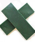 Honeycomb Pattern Resin Knife Handle Scales Set In Snakeskin Green Pearl Resin Composite For Knife Making, Large Pair Of 2 Pieces