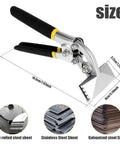 Sheet Metal Bending Pliers For Pros Pro Grade Durable Beefy High Strength Steel Nickel Plated Clamp with Ergonomic Handle