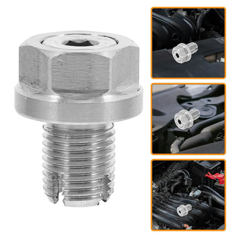 Get Your Ride Ready With This Heavy Duty Self-tapping Oil Drain Plug Bolt Kit Featuring Stainless Steel Gasket For Quick Car Oil Pan Repairs And Super Easy Install Effortless Fix stainless steel oil drain plug bolt for car engine oil pan repair