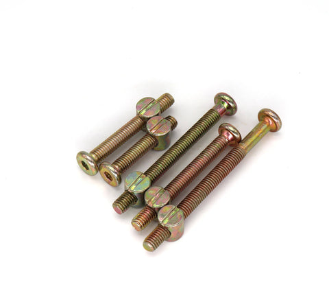 Crib And Bunk Bed Screws Kit You Need 100 Pcs M6 Hex Socket Bolts 35mm 45mm 55mm 65mm 75mm Plus Barrel Nuts In Clear Storage Box