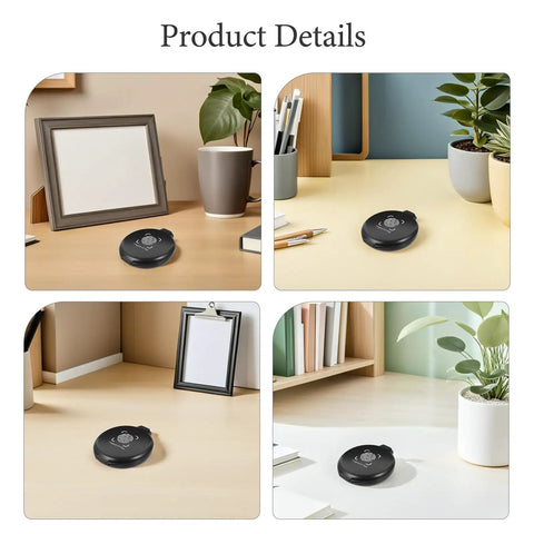 Dual Pack Portable Fingerprint Ink Pad For Secure Identity Checks And Legal Documents Featuring Fast Drying Dark Formula displayed on a desk.