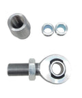 Heavy Duty 7/8 By 3/4 Inch Heim Ball Joint Kit featuring left and right threads, spacers, and components for suspension builds.