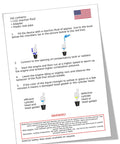 Instruction sheet for Head Gasket Tester Kit With Combustion Leak Detector 50 Tests showing procedure and warnings.