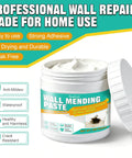 Premium Drywall Repair Kit With Fast Drying Spackle Paste Knocks Out Nasty Holes Cracks Scratches Smooth As Butter Finish Indoor Outdoor Quick Cure Joint Compound No Sanding Needed Easy Home Restore Project, 500g wall paste in container