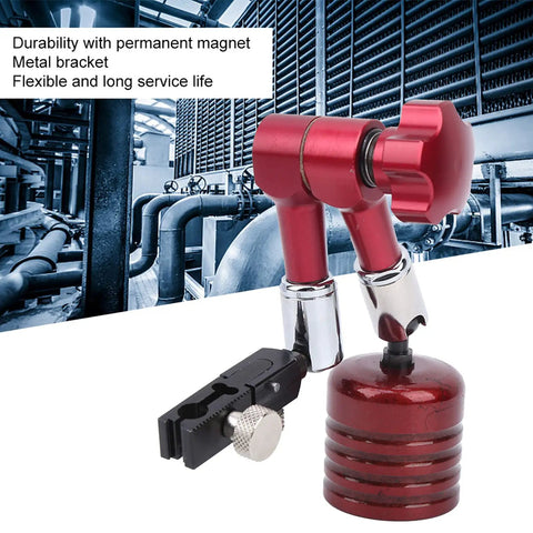 Pro Grade Heavy Duty Magnetic Base Stand For Dial Indicators With 50kg Pull, Red Universal Magnetic Indicator Holder