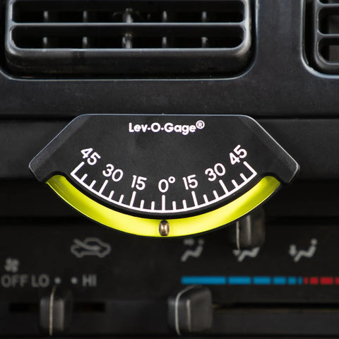 201-F Lev-O-Gage Inclinometer High Visibility Level Gauge For Off Road Jeeps Trucks RVs Campers Trailers And Boats USA Made