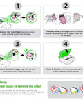 Installation guide for 63XL Tri Color Ink Cartridges Replacement For HP Printers 2-Pack High Yield Color Ink For HP63 Series.