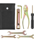 Motorcycle Repair Tool Kit Set With Dual Ended Screwdriver Spark Plug Socket Pliers M6 Hex Wrench 8mm 10mm 12mm 14mm 17mm.