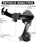 Diagram of Rear Derailleur RD TZ31A 6 And 7 Speed Direct Mount And Suspension with labeled adjustment screws and guide wheel.