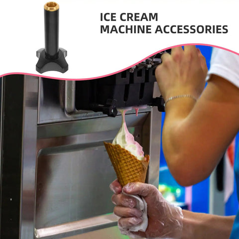 Plastic Ice Cream Maker Nut Fastener Replacement Part used in ice cream machine serving cone