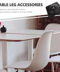 Premium Furniture Leg Connector Mounting Plates Hella Sturdy Metal Brackets for table leg accessories in black metal.