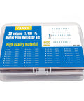 Bulk 600Pcs 1/4W 1% Metal Film Resistor Kit With 30 Values packaging on display