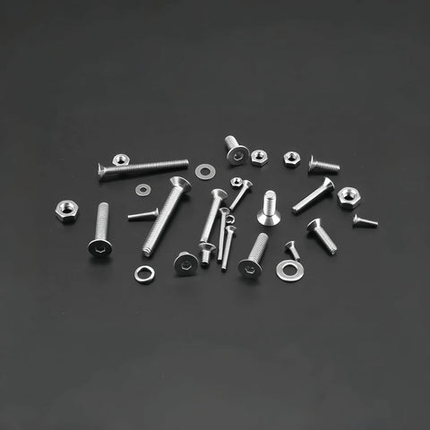 Beefy 660 Piece M2 Screw Set With Nuts And Washers M2x4mm M2x6mm M2x8mm M2x10mm M2x12mm M2x16mm Hex Flat Head Countersunk 304 Stainless Steel