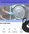 Premium Dryer Drum Conveyor Belt Replacement with Durable Rubber and Reinforced Polyester in use during dryer repair