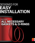 Beefy Premium Oil Filter With Big Capacity And High Efficiency For 20000 Mile Engine Protection Fits Audi Porsche Volkswagen Models 2009 Through 2023 With Synthetic Motor Oil Compatibility HP 7038, shown with gaskets and O-rings