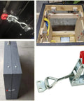 Heavy Duty Toggle Latches With Adjustable Over Center Clamp Rust Resistant Metal Fasteners for secure closure on box lid