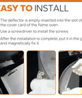 Easy installation instructions for Magnetic Heat Deflector Plate for Pit Boss Pellet Grills Heavy Duty Steel Flame Tamer.