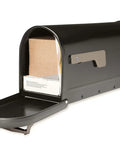 Chadwick Postmount Mailbox In Rubbed Bronze For Large Curbside Deliveries With Rugged Steel Reinforced Opening And Cast Aluminum Handle