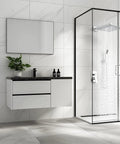 Modern bathroom with Sixteen Inch Rain Shower Head With High Pressure Rainfall Large Waterfall Design Ultra Thin Profile