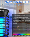 Indoor Outdoor Bug Zapper 2 In 1 With LED Light Waterproof Mosquito Killer for Patio Garden Backyard and Home Plug In Insect Zapper