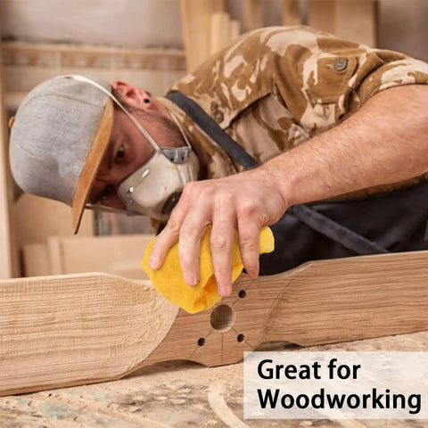 No Sweat Dust Management Tack Cloths For Woodworking And Sanding, 17 Inch Nonwoven Tack Rags used to clean wood surface.