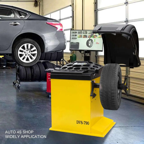 Premium Automatic Wheel Balancer With 24 Inch Color LCD Display, Auto A D Measurement, Laser Guide And Electronic Brake in shop