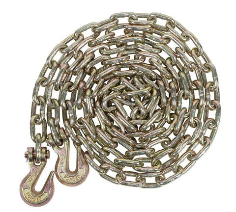 Heavy Duty Grade 70 Chain And Binder Kit With Four Five Sixteenth Inch Twelve Foot G70 Transport Chains And Four Ratchet Binders
