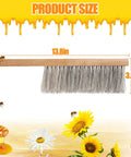 Beekeeping Brush With Natural Horsehair And Wooden Handle For Hive Cleaning, 13.8 in x 3.5 in product size.