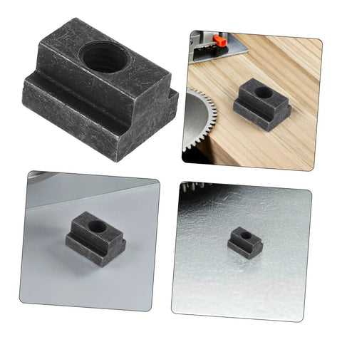 Six Piece Slot Fastening Nuts And Bolts Set For T Slot Tracks And Machine Tool Applications, Beefy Heavy Duty Precise Fit Nut