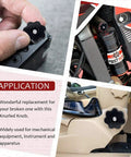Plastic Screw On Knurled Star Knob Set For M4 M6 M8 M10 Threads Black Hand Knobs Installed In Various Applications