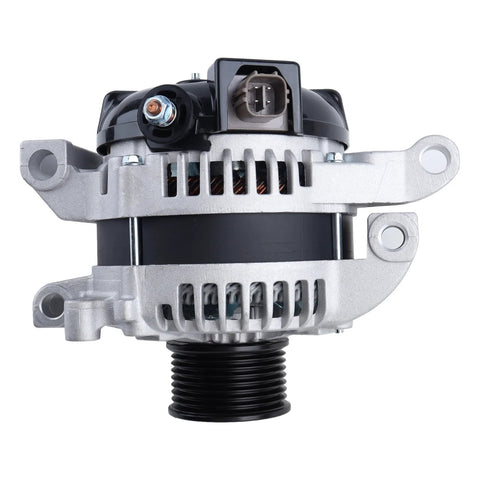 Front view of Alternator For Toyota Tundra Sequoia V8 4.6L 5.7L 150A 12V Clockwise Rotation With 8 Groove Pulley 27060-0S020