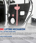 Rear Left Window Regulator Without Motor For Ram 1500 Classic Driver Side Replacement Fits 2009 2020 installed view