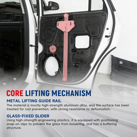 Rear Left Window Regulator Without Motor For Ram 1500 Classic Driver Side Replacement Fits 2009 2020 installed view
