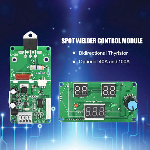 Beefed-Up Welding Controller With Digital Display, Pro-Grade Time Control 0-99 Cycles, Adjustable 30-99 Percent Weld Power module