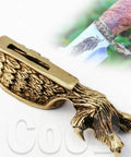 Finger Guard Bolster And Pommel Set For Knife Handles Owl Bird Animal Design For Custom Knife Making DIY, solid bronze casting