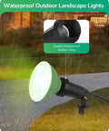 Heavy Duty Weatherproof Outdoor Halloween Flood Lights 120V With Six Foot Extension Cord Two Pack focused on sealed waterproof design.