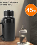 Road Ready Car Electric Kettle Forged From 304 Stainless Steel Features Anti Dry Burn Tech Heats Up Quick For Truckers Brewing Strong Coffee Without The Drama On Highway Runs with digital temperature display.