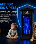 High Powered Bug Zapper 15W 4000V For Indoor And Outdoor Mosquito Killer With 365 Nm Light Attractant Electric Grid Mosquito Trap