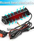 Amber White Dirt Bike Led Light Bar Kit With On Off Switch Plug And Play Headlight showing efficient heat dissipation