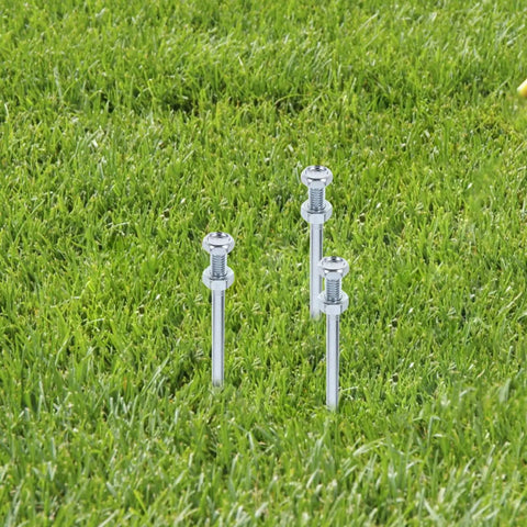 Heavy Duty Lawn Aerator Spikes 10 Pack Replacement Pegs for Lawn Shoes, metal spikes on grass