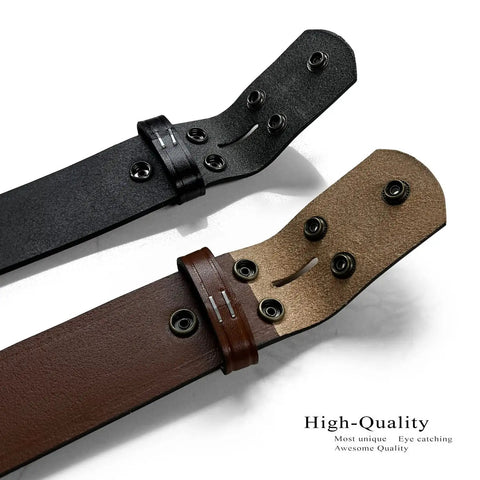 Durable Crease Edge One Piece Full Grain Cowhide Work Belt Strap 1.75 Inch Wide Tan 46 With Snap Interchange Buckle System For Duty Uniform Or Everyday Gun Belts