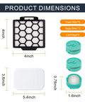 Product dimensions of Odor Neutralizer Cartridge And Replacement Filter For Rotator Pet Upright Vacuum ZU102 And ZU100.