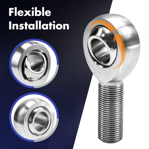 Killer 3/4 Inch Heim Joint Rod End Kit For Your Rig,.750 Chrome Plated Chromoly with flexible installation view.