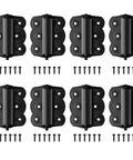 8 Pack Stainless Steel Spring Self Closing Door Hinges With Reinforced Wave Steel Frame For Automatic Door Return