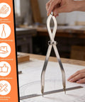 Heavy Duty Radius Divider Tool 12 Inch Scriber For Sheet Metal Fabrication And Layout Work Fast Adjust Replaceable Points
